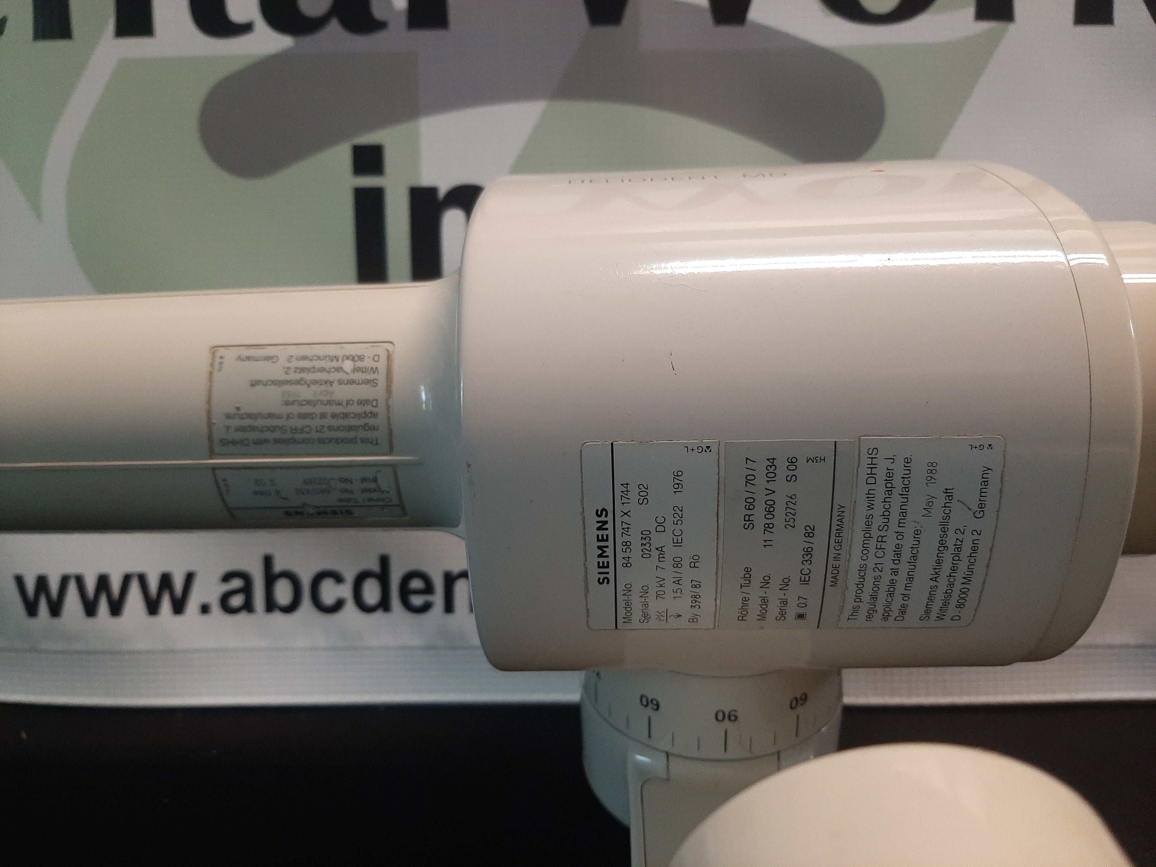 Siemens Heliodent MD X-Ray Tubehead Intraoral System Component