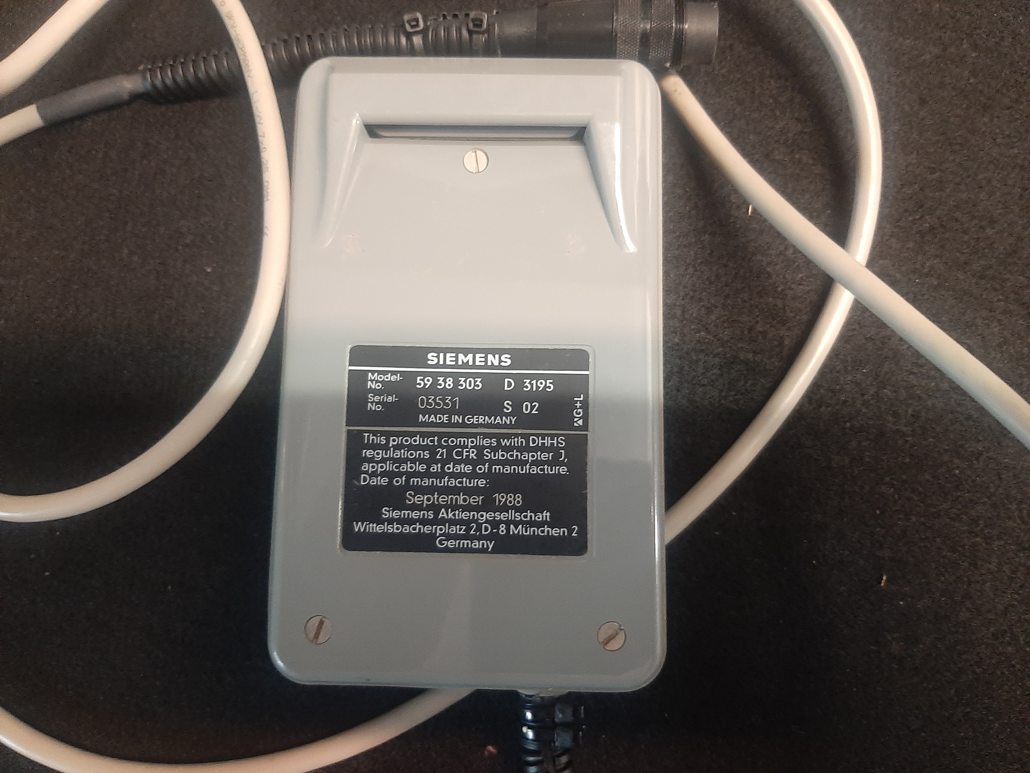 Siemens 5938303 Timer Board Handset | Heliodent MD Intraoral X-Ray System