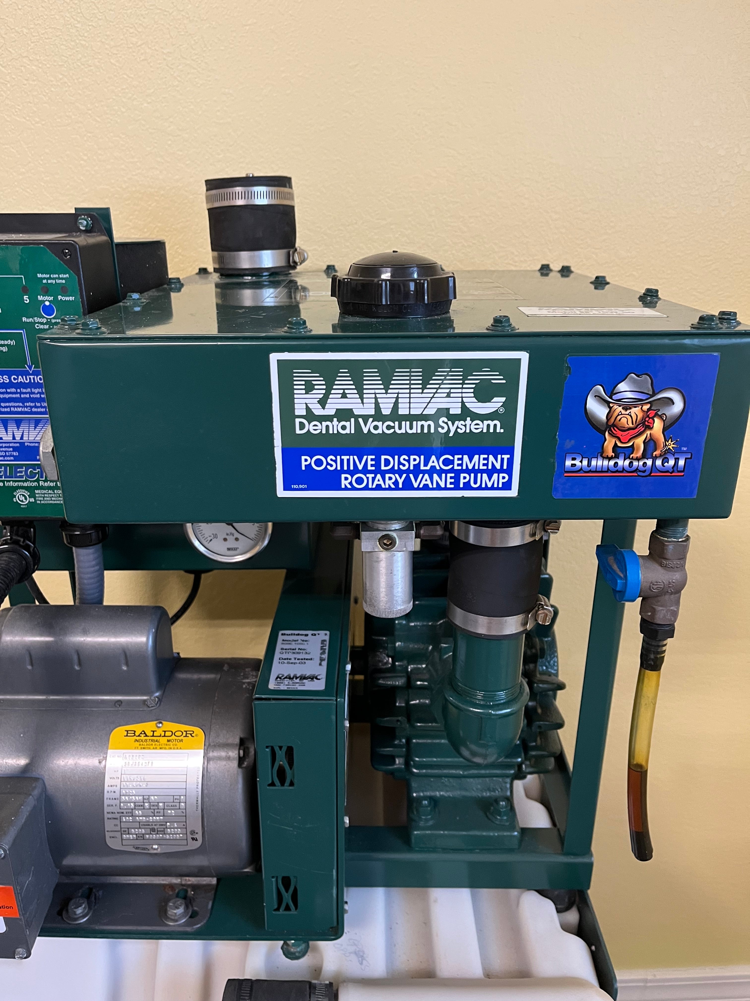 Refurbished Ramvac Bulldog QT1 Water-Free Central Dental Vacuum System | Professionally Tested | 6-Month Warranty