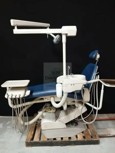 A-dec Performer III 8000 Dental Chair, Radius Delivery, Cuspidor, Assistants Arm, 6300 Light NICE.