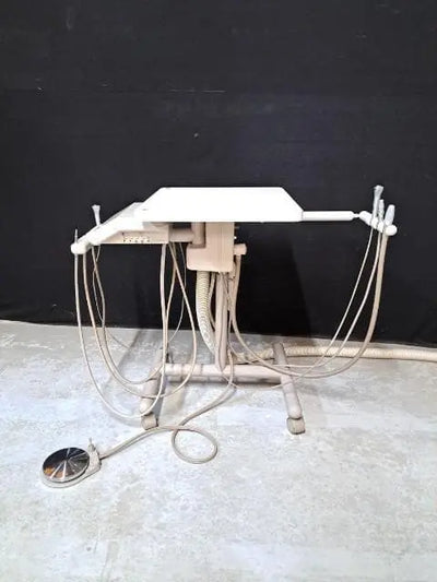 ADEC Cascade Doctors 2671 Duo Cart (6)-pin Power Optics, City Bottle Quick Connect Water Supply Mobile Dental Cart ADEC