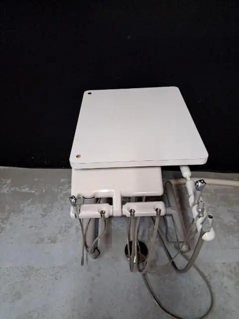 ADEC Cascade Doctors 2671 Duo Cart (6)-pin Power Optics, City Bottle Quick Connect Water Supply Mobile Dental Cart ADEC