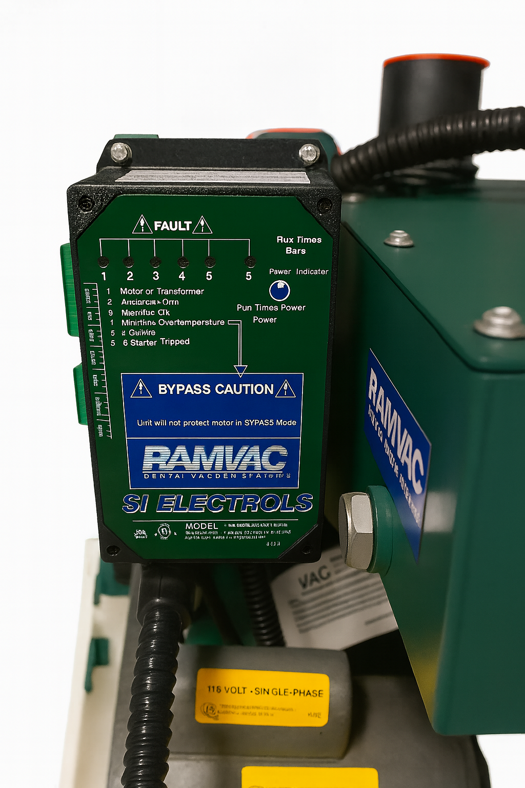 RAMVAC Bulldog QT1 2010 Dental Vacuum System with Otter Tank – Refurbished Waterless Rotary Vane Suction Pump