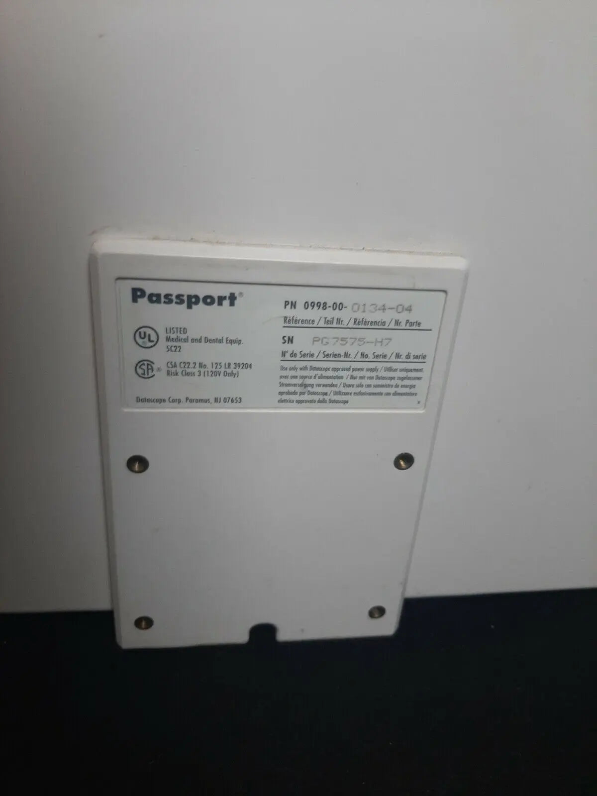 Datascope Passport XG Patient Monitor w/ Nellcor, EKG, NiBP *Tested* DATASCOPE