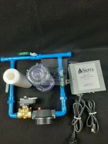 Dental Office Water Manifold Main Shut Off Low Voltage Controlled Bypass Filter.