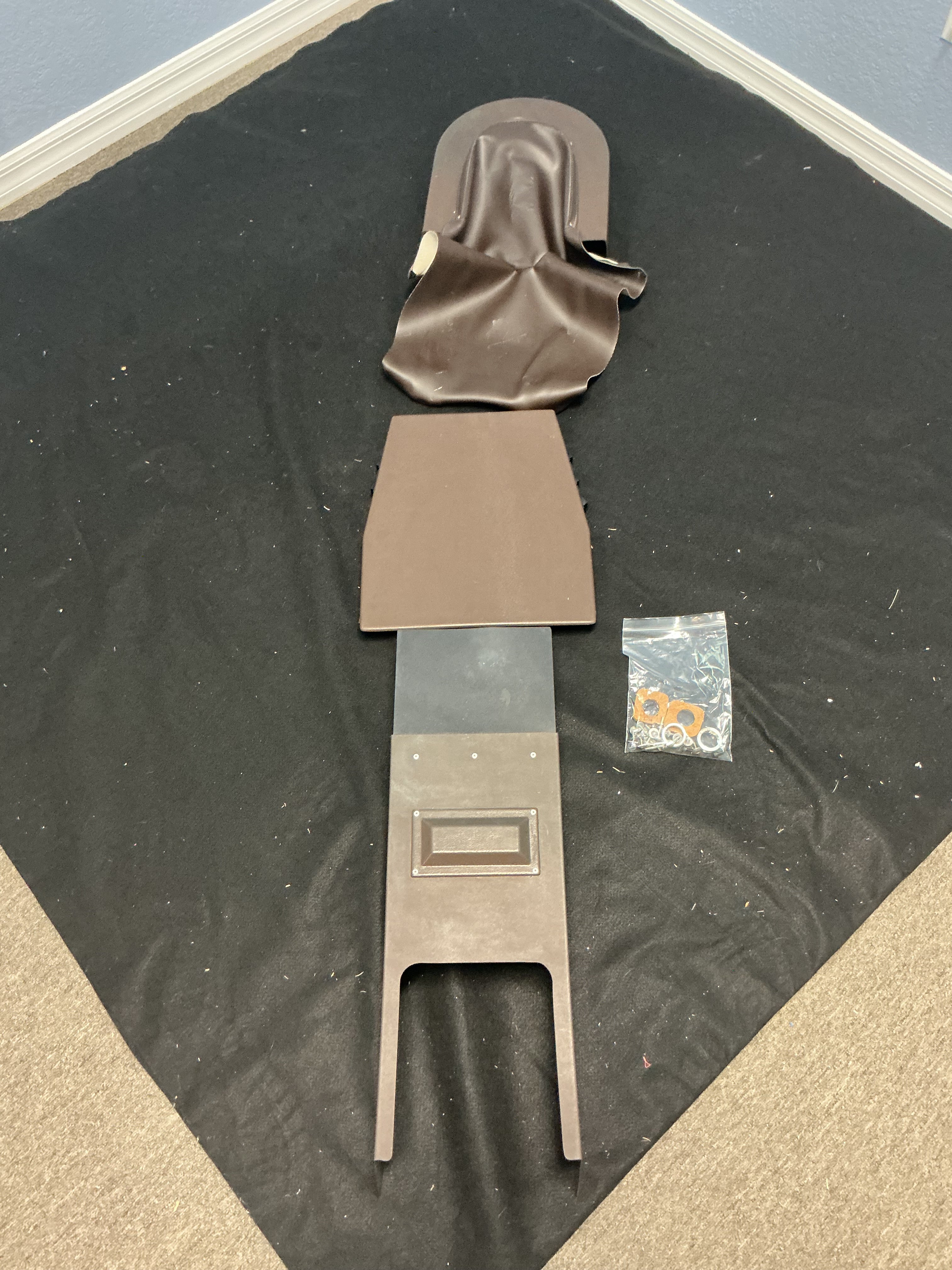 Royal R16 Complete Plastics Kit Brown Finish | Patient Chair Assembly