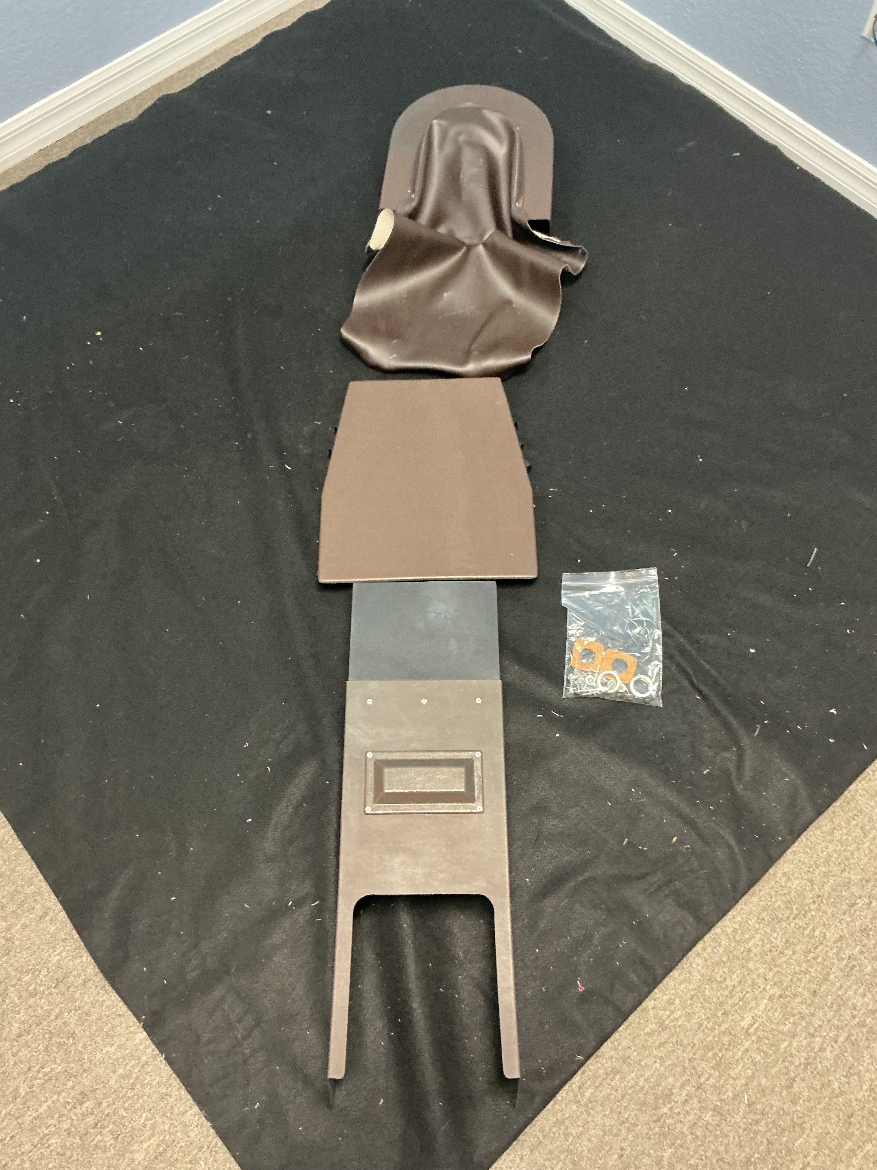 Royal R16 Complete Plastics Kit Brown Finish | Patient Chair Assembly