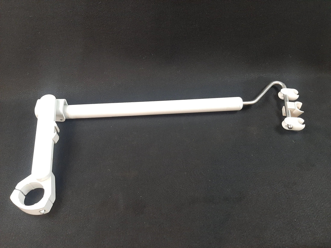 Pelton Crane assistant arm, 2-inch post, front view