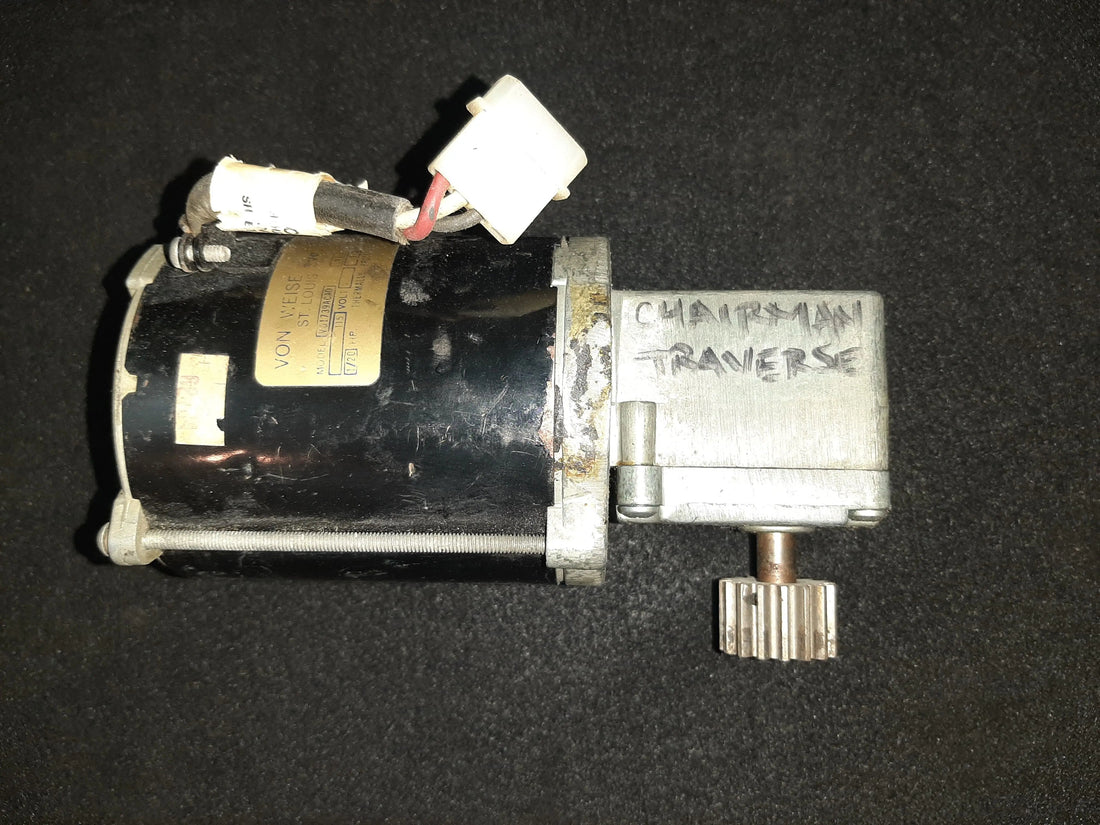 Pelton & Crane traverse motor assembly – front view, Coachman dental chair
