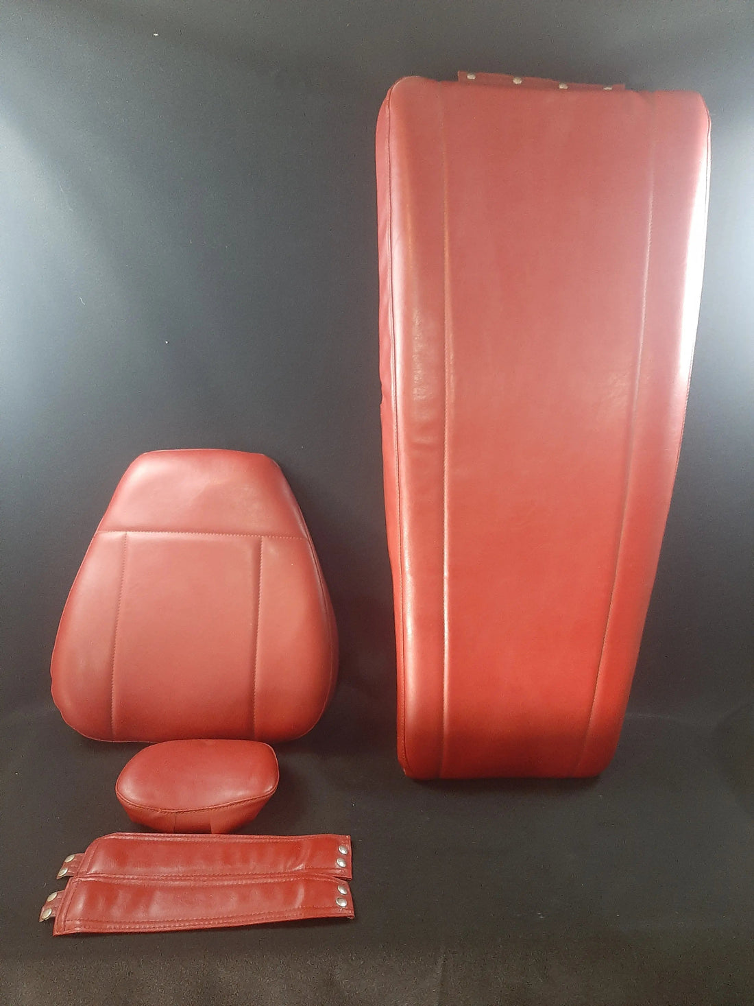 Schein Crusader Dental Chair Upholstery Burgundy – full view