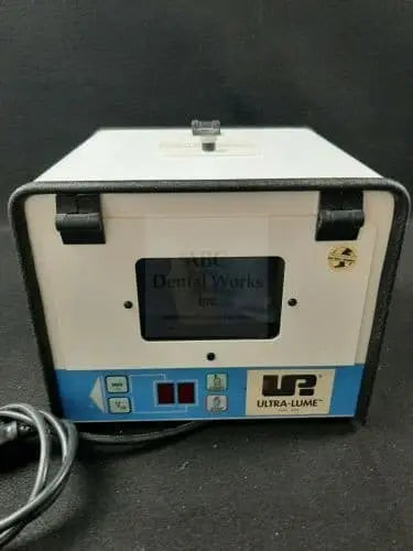 Star Ultra-Lume 2 SC360EH curing chamber, front view with the door closed showing the viewing window and blue control panel