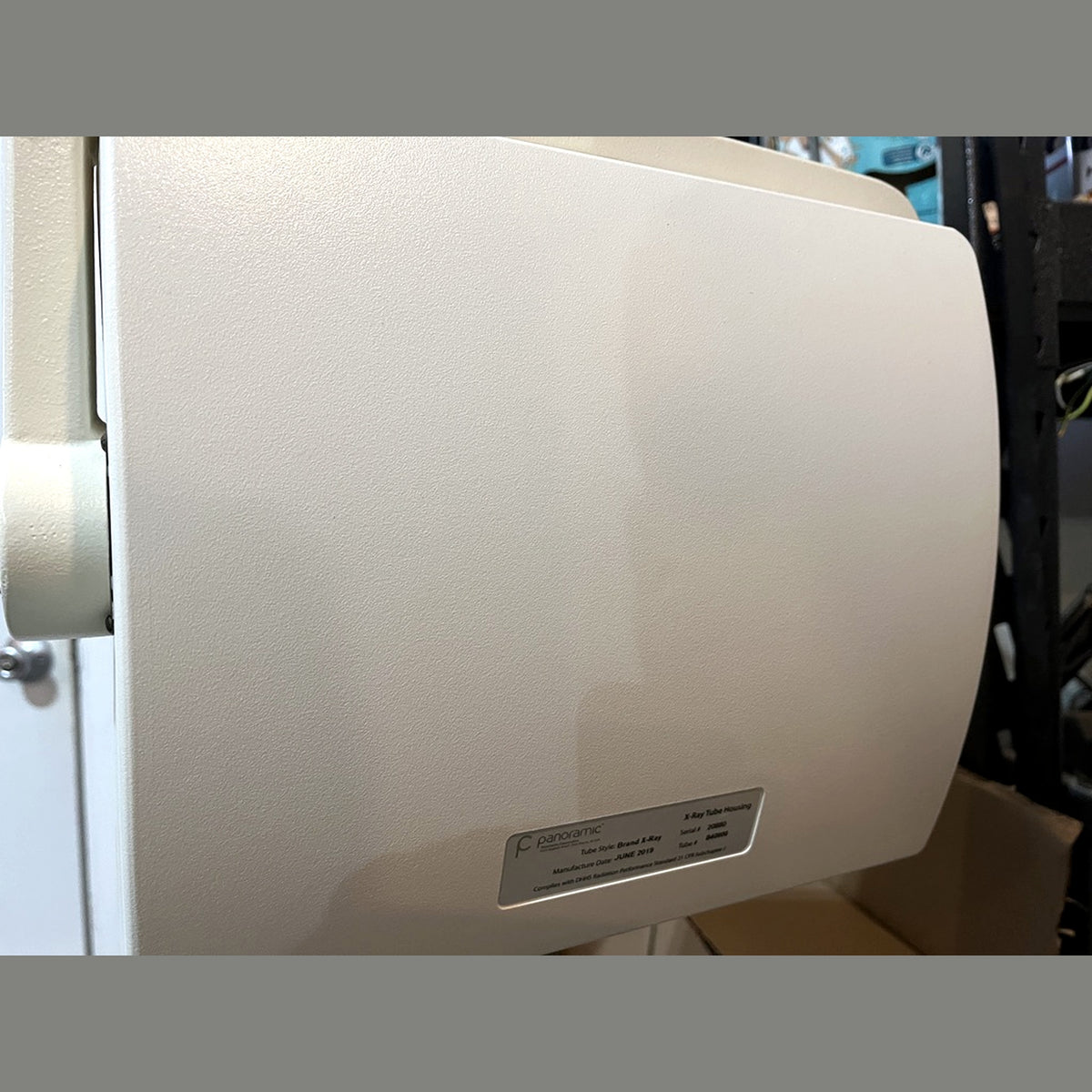 Panoramic PC-4000 X-ray tube head 801119-1, refurbished - X-Ray Tube Housing data plate, Brand X-Ray tube, June 2019