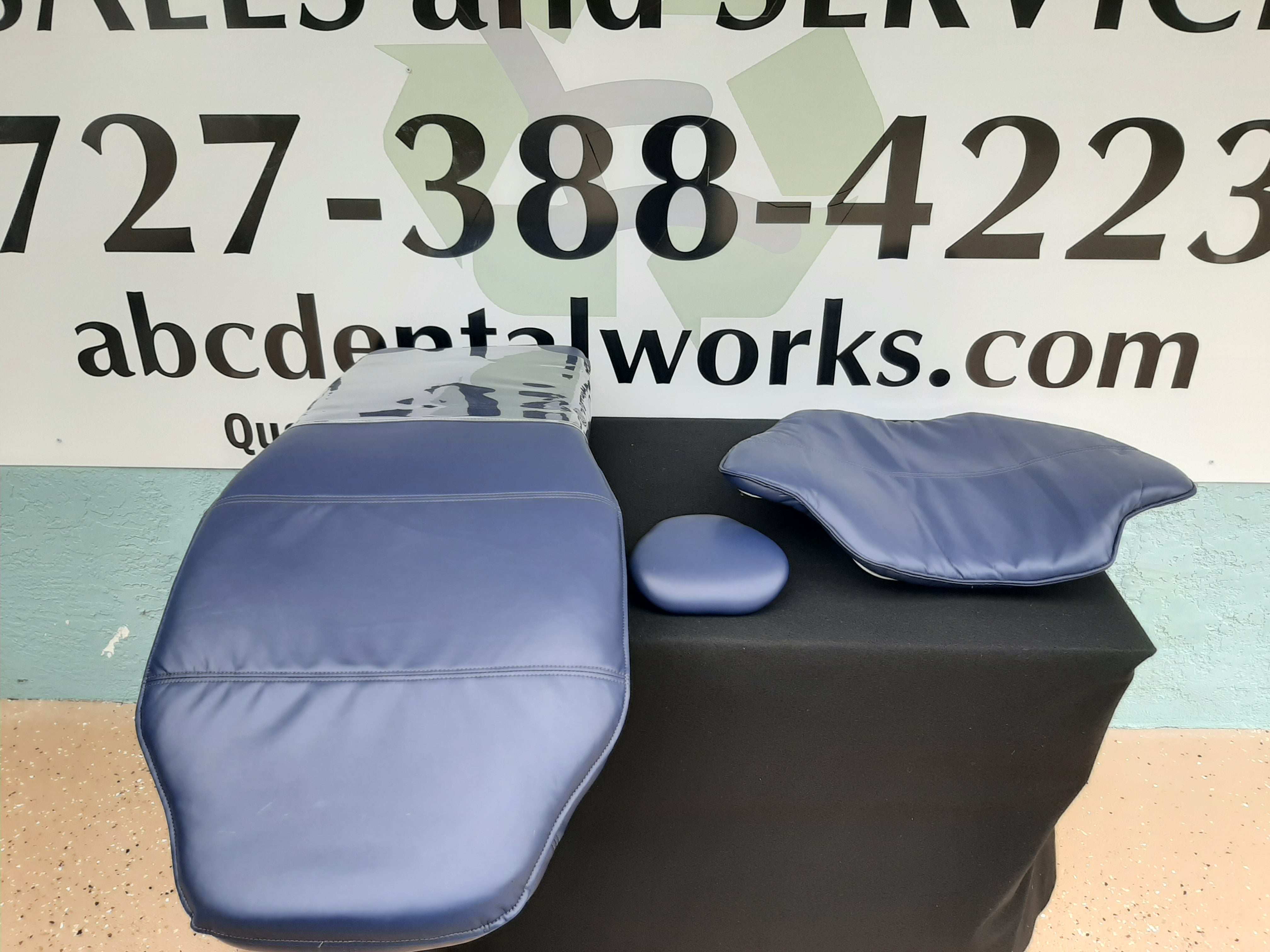 Adec 511 Dental Chair Upholstery Kit Dark Blue Ultra leather - Genuine OEM Part Tested Certified