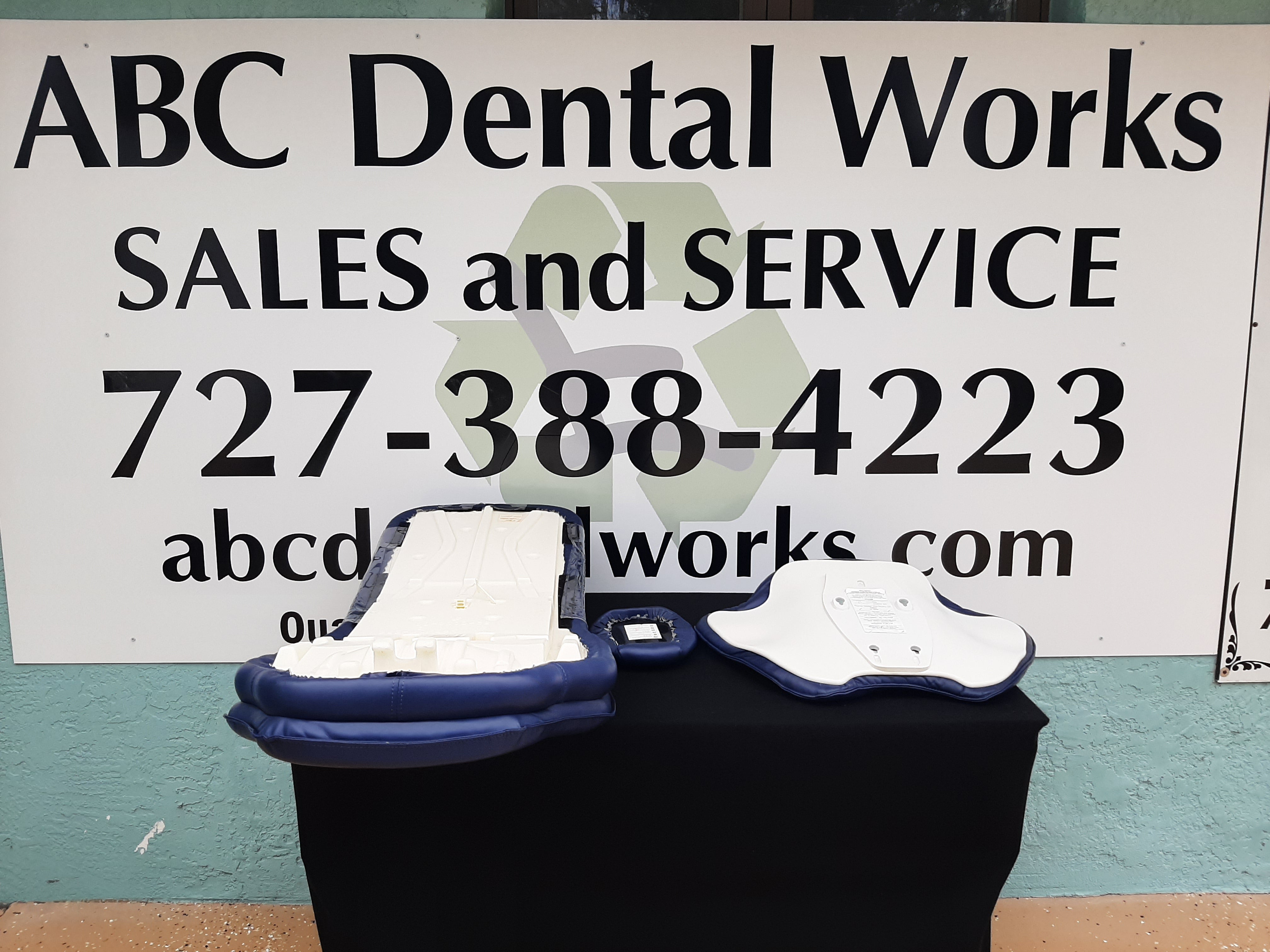 Adec 511 Dental Chair Upholstery Kit Dark Blue Ultra leather - Genuine OEM Part Tested Certified