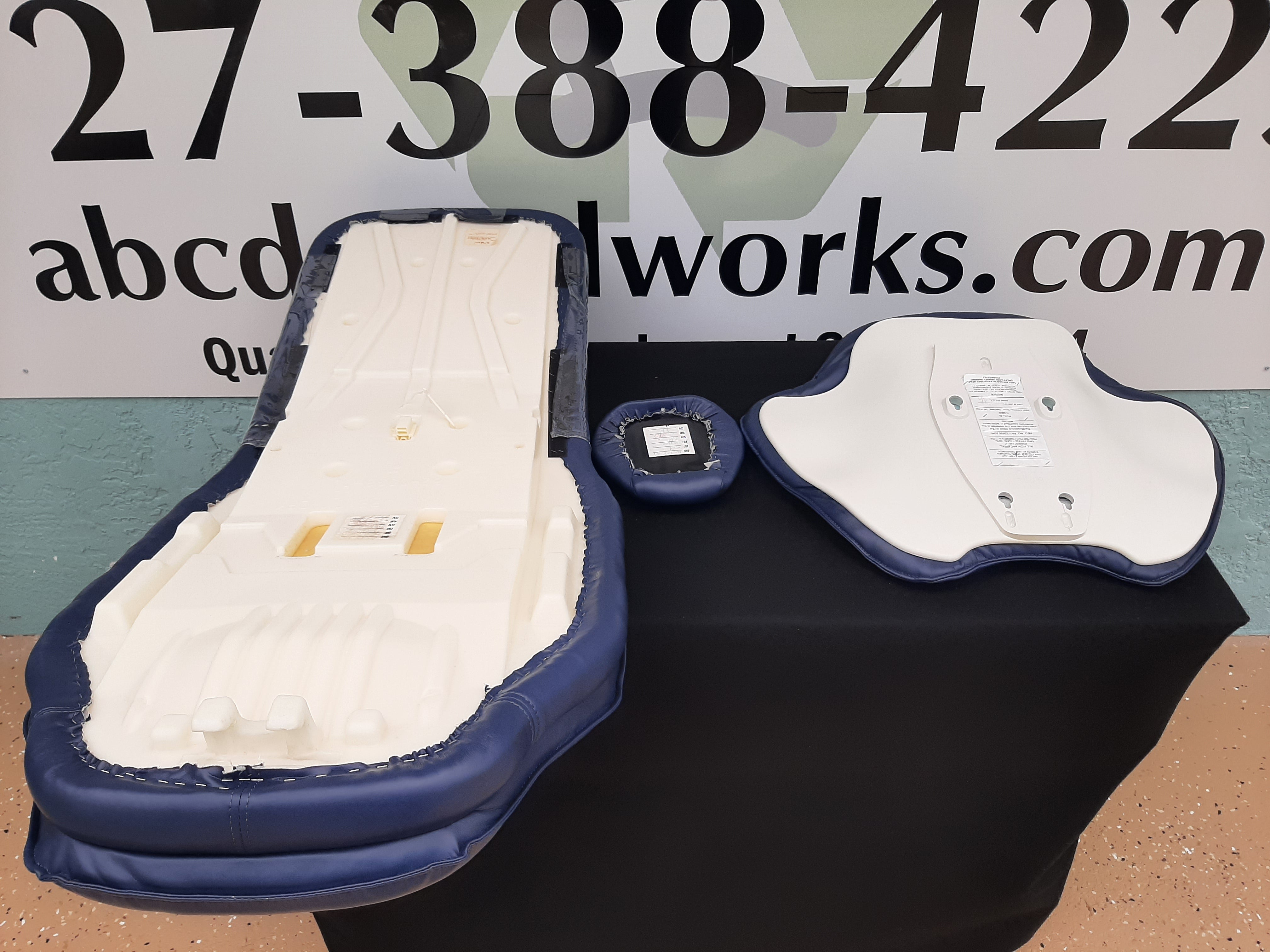 Adec 511 Dental Chair Upholstery Kit Dark Blue Ultra leather - Genuine OEM Part Tested Certified