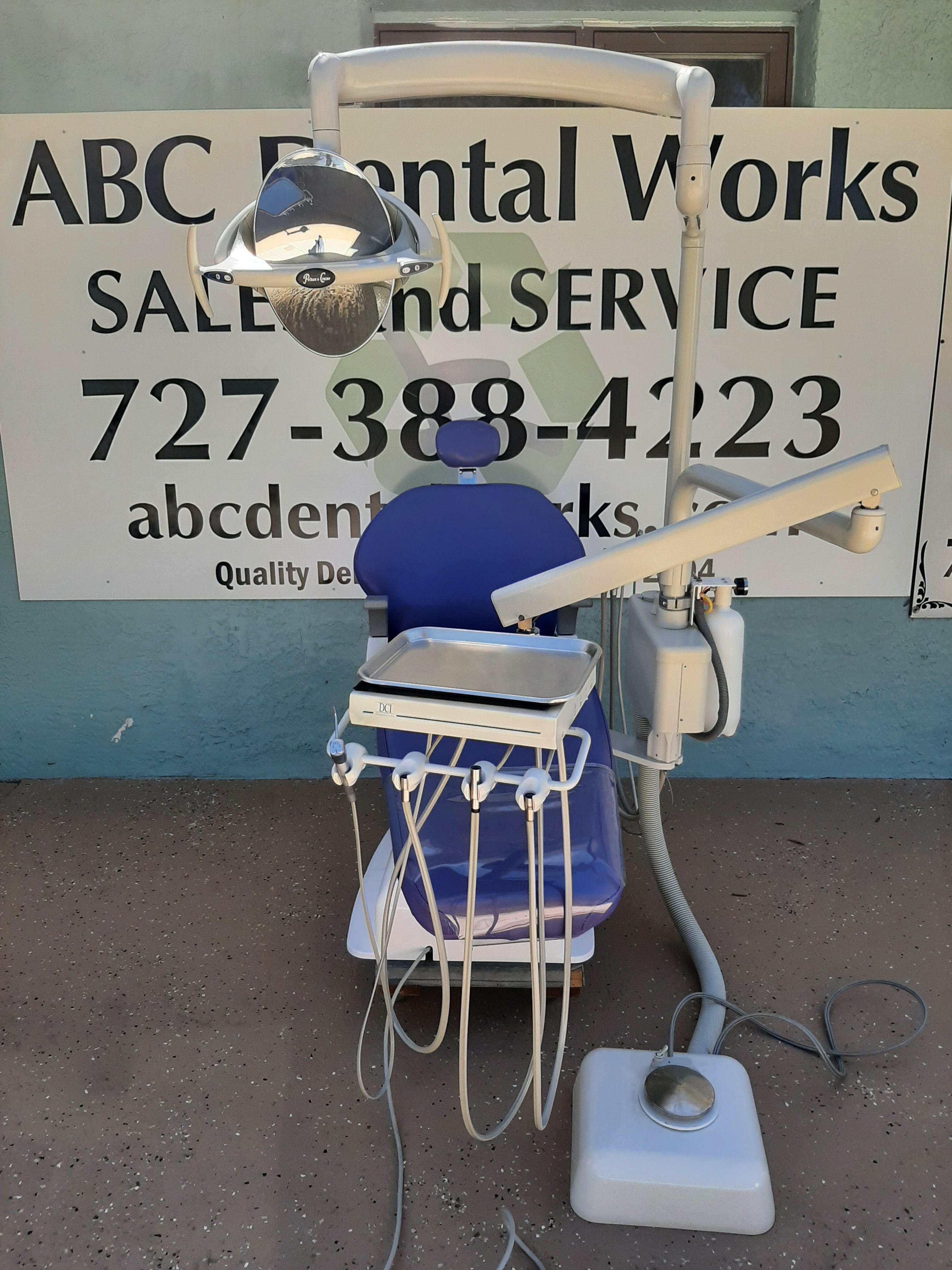 Belmont X Calibur Dental Chair Package DCI Delivery Pelton Crane LED Light Assistant Package Refurbished Tested