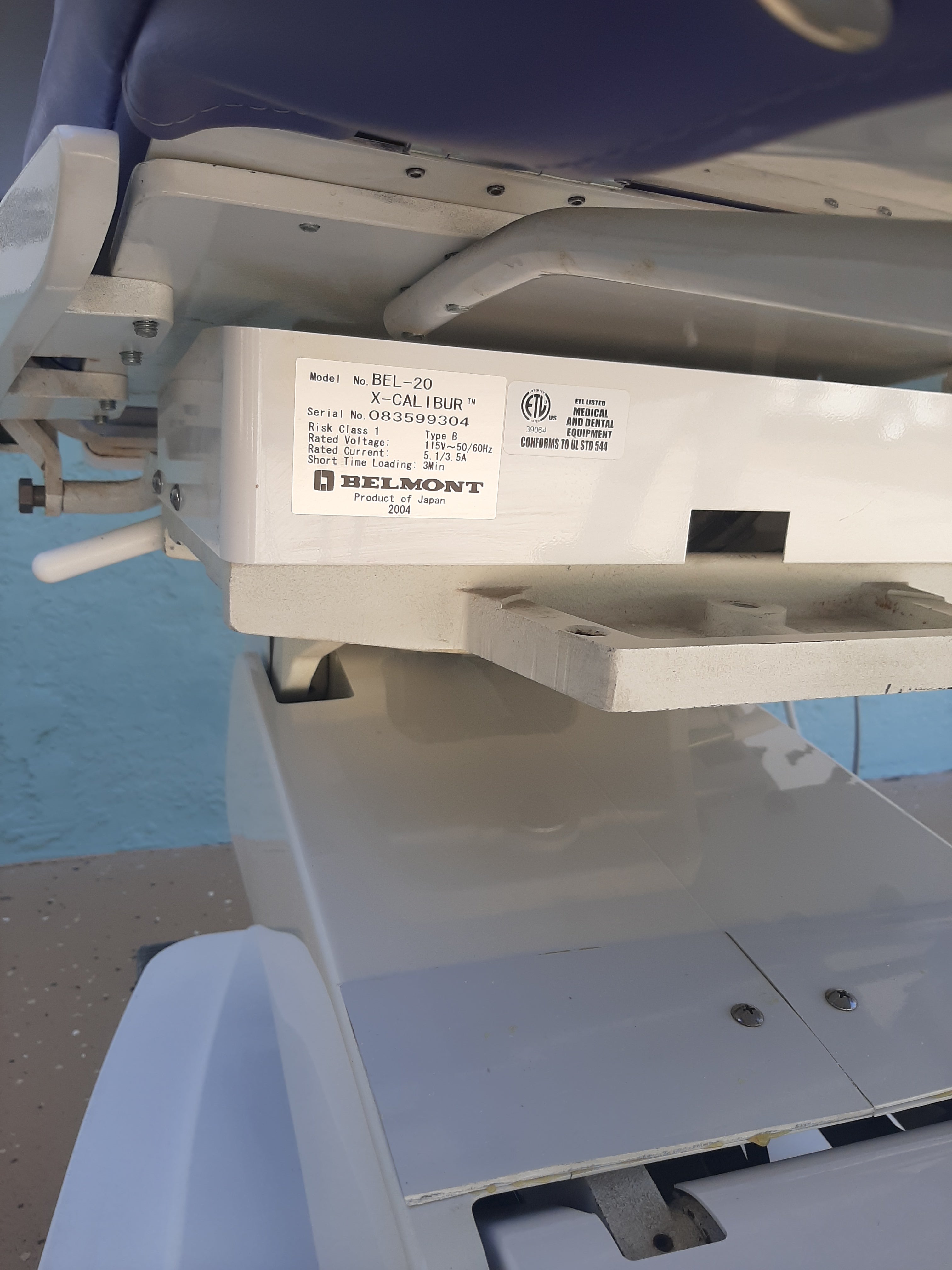 Belmont X Calibur Dental Chair Package DCI Delivery Pelton Crane LED Light Assistant Package Refurbished Tested