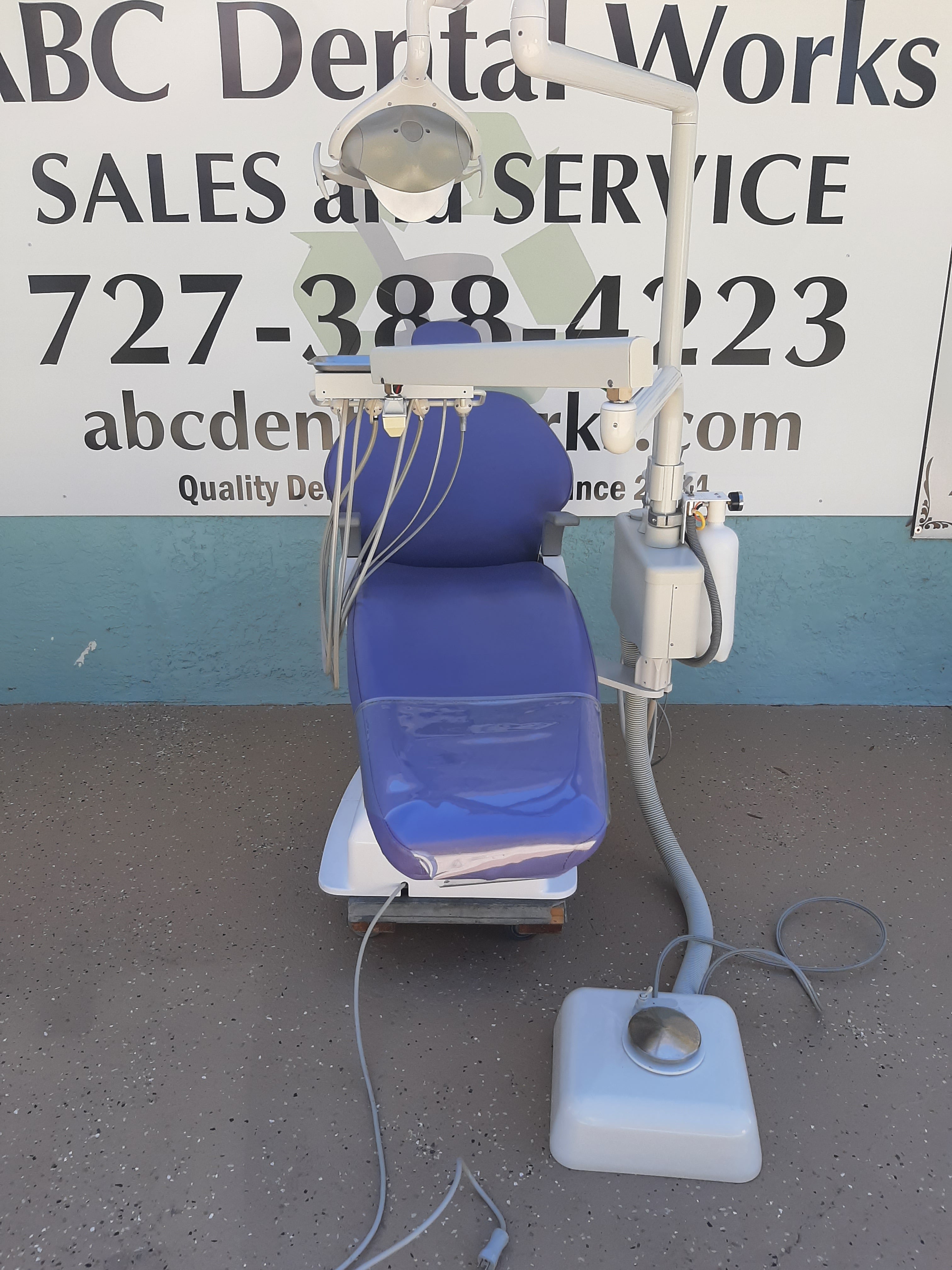 Belmont X Calibur Dental Chair Package DCI Delivery Pelton Crane LED Light Assistant Package Refurbished Tested