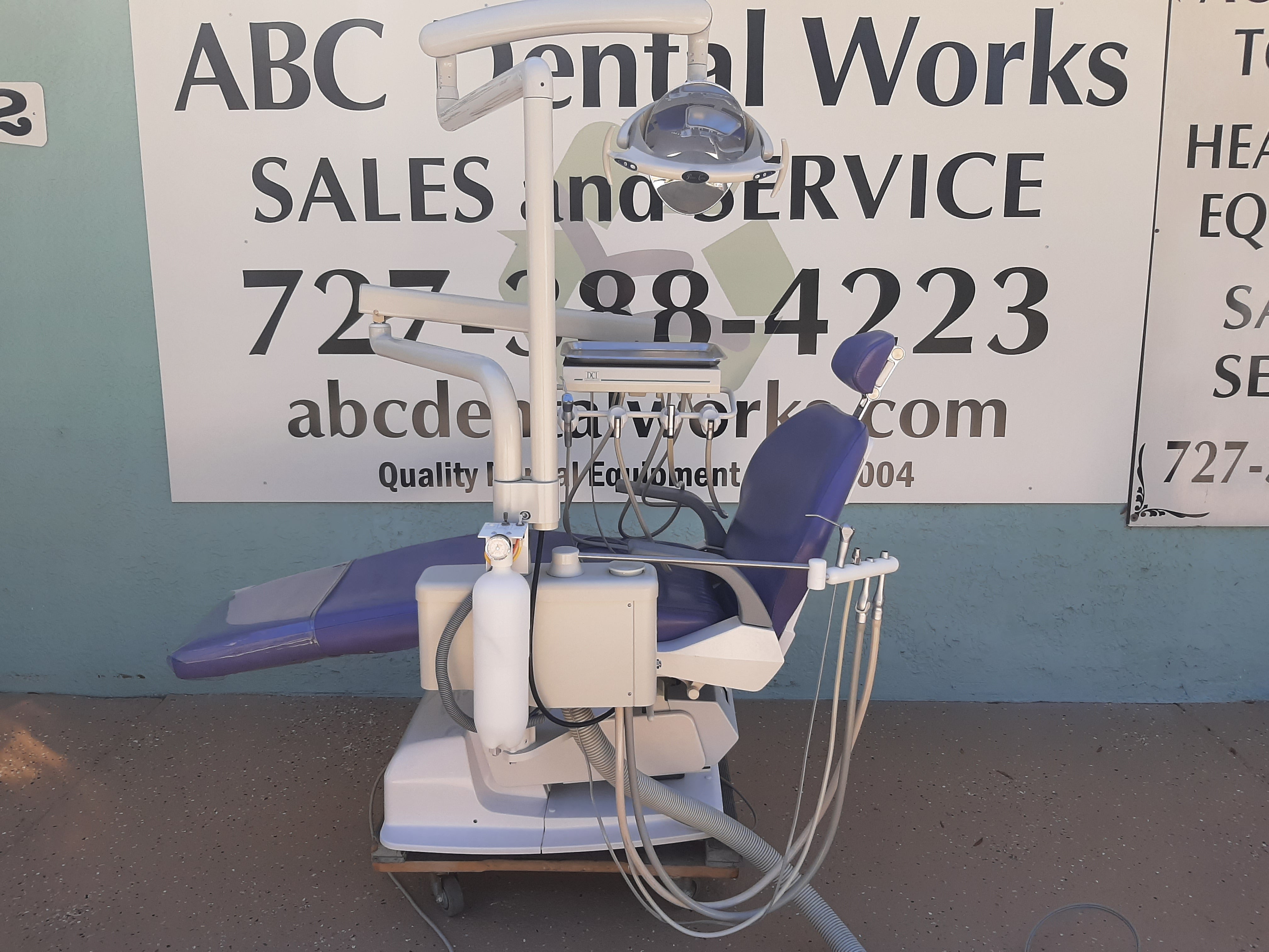 Belmont X Calibur Dental Chair Package DCI Delivery Pelton Crane LED Light Assistant Package Refurbished Tested