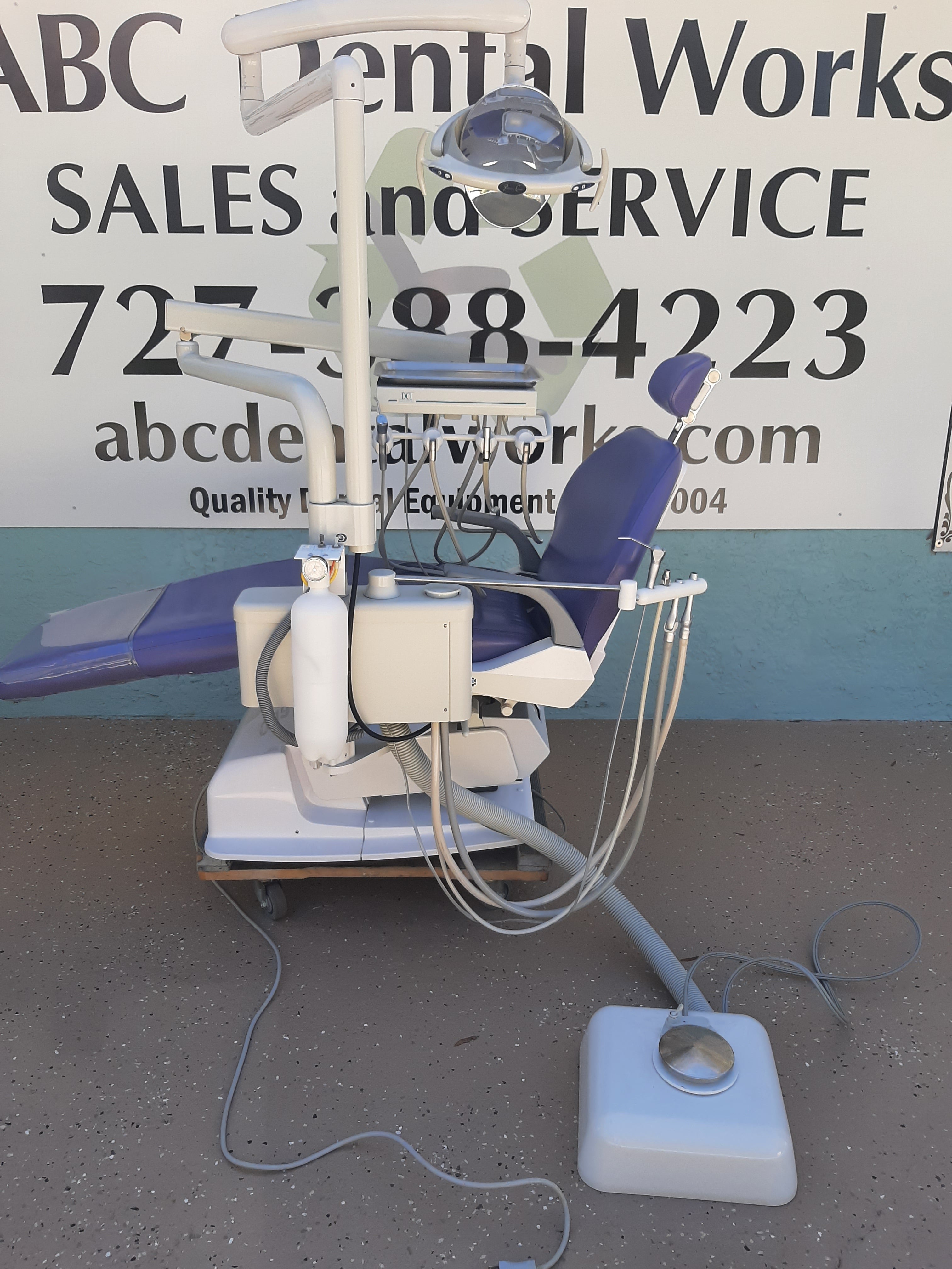 Belmont X Calibur Dental Chair Package DCI Delivery Pelton Crane LED Light Assistant Package Refurbished Tested