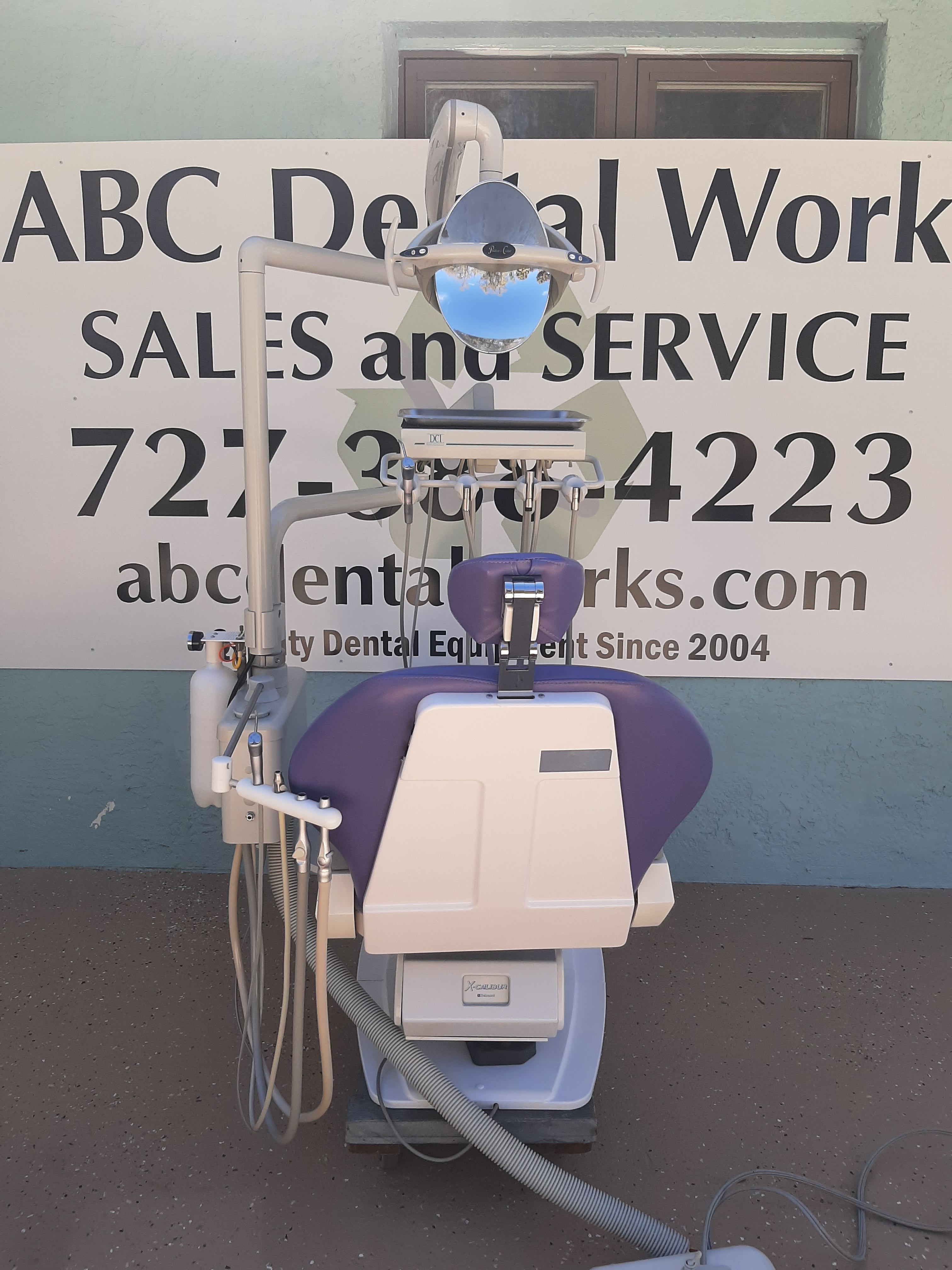 Belmont X Calibur Dental Chair Package DCI Delivery Pelton Crane LED Light Assistant Package Refurbished Tested