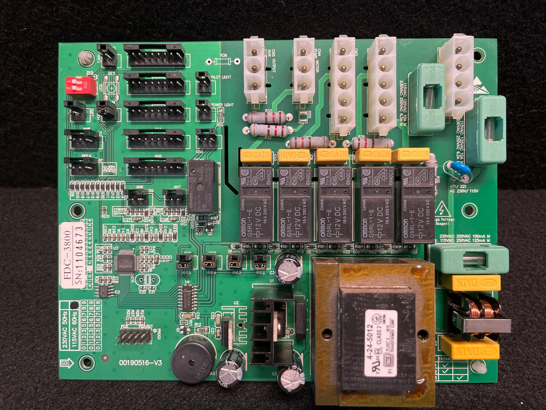 DentalEZ Simplicity FDC-3800 chair control board – front view