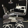 A-dec 1021 Cascade Radius Chair with Euro-style Delivery, Assist. Pkg., Dual Touch Pads, 6300 Light, and Matching Stools.