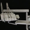 A-dec 1021 Cascade Radius Chair with Euro-style Delivery, Assist. Pkg., Dual Touch Pads, 6300 Light, and Matching Stools.