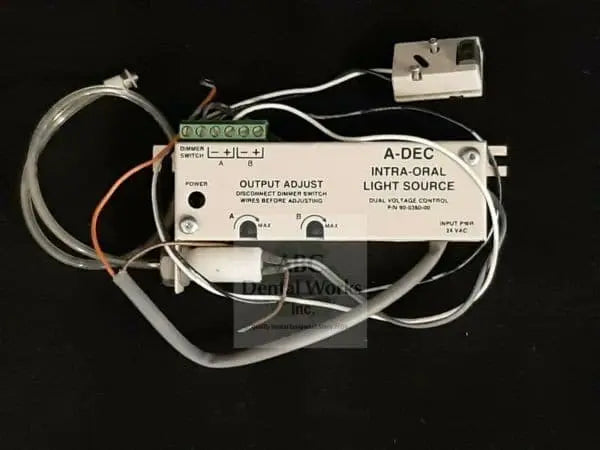 A-Dec intraoral light source, part number 90-0380-00, for dental delivery systems