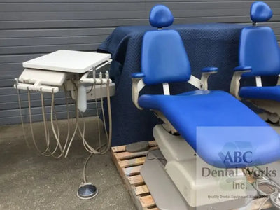 A-dec Performer III 8000 Dental Chair with A-dec 3171 Dual Wall Mount Delivery.