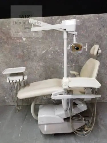A-dec Performer III 8000 Hydraulic Dental Chair w Delivery, Assistant Pkg., and Light.