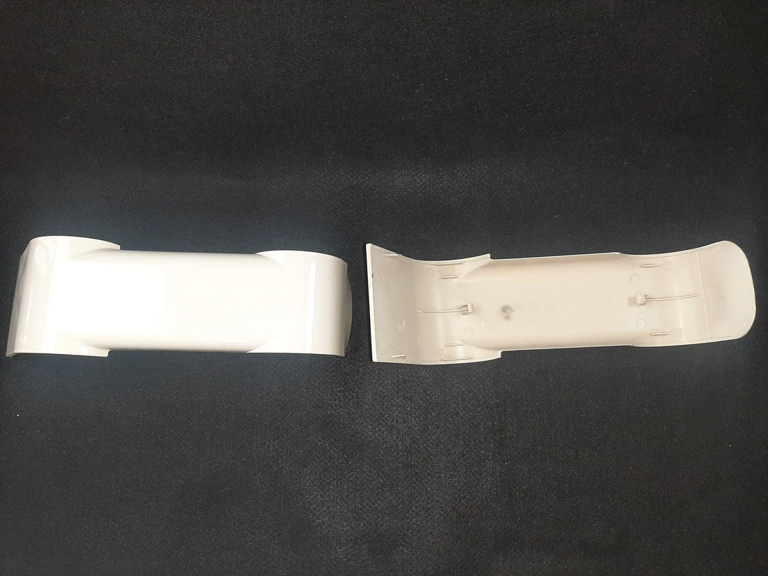 A-dec 77.0380.00 rear mount cover, gloss Surf plastic finish, front view