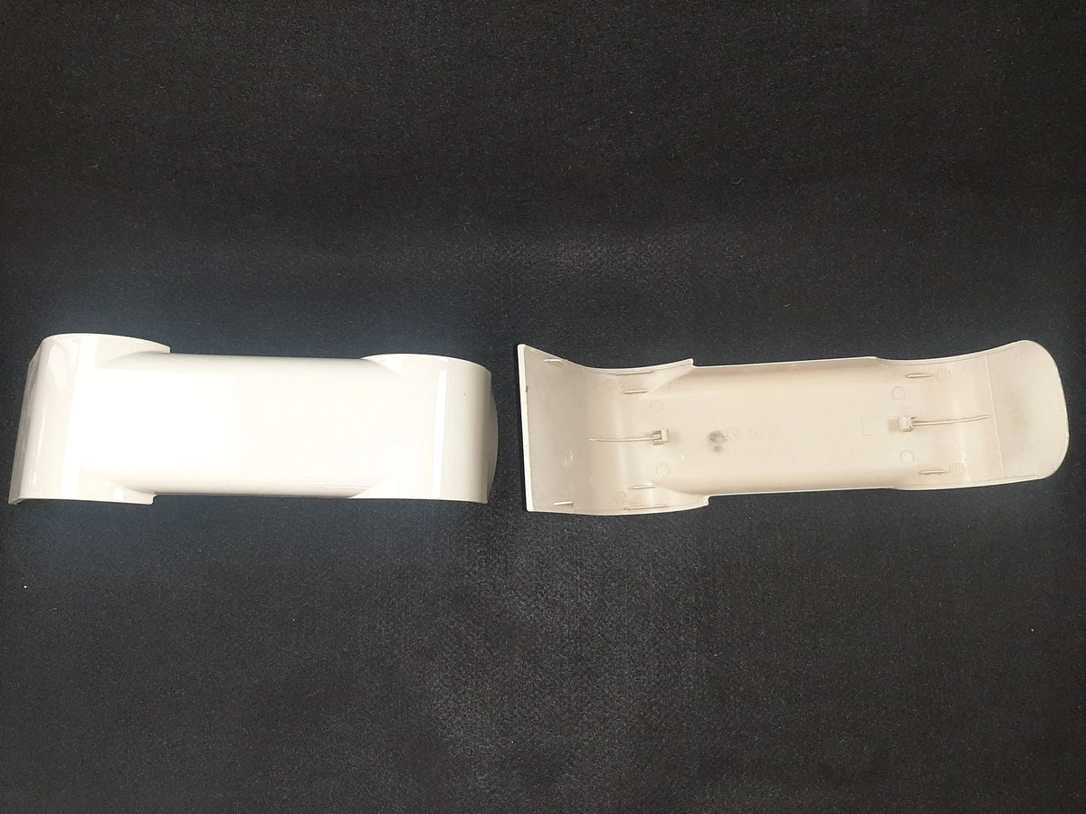 A-dec 77.0380.00 rear mount cover, gloss Surf plastic finish, front view