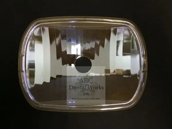 A-dec Cascade 6300 dental operatory light glass reflector – front view