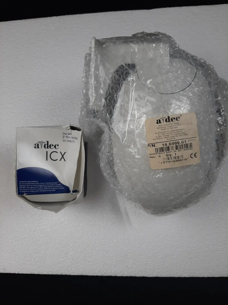 Adec Water Bottle Receptacle ASSY 14.0469.01 New Wall Cabinent Mount White ADEC