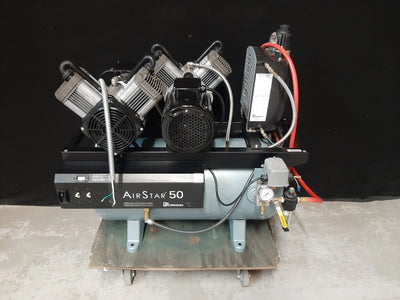 Air Techniques Airstar 50 Model AS50 Oilless Dental Compressor Mfg Oct 2017 AIR TECHNIQUES