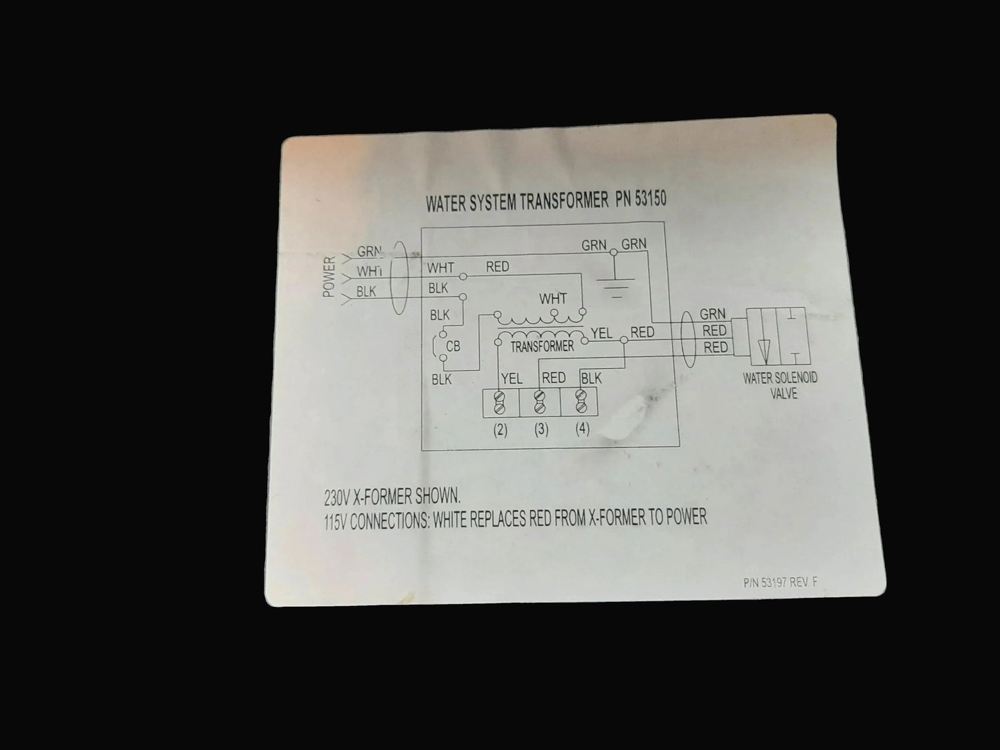 Air Techniques Water System Transformer Part 53150 Air Techniques