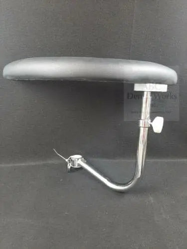 AS-PSA padded stool arm with 1-inch gas-spring mount, front view
