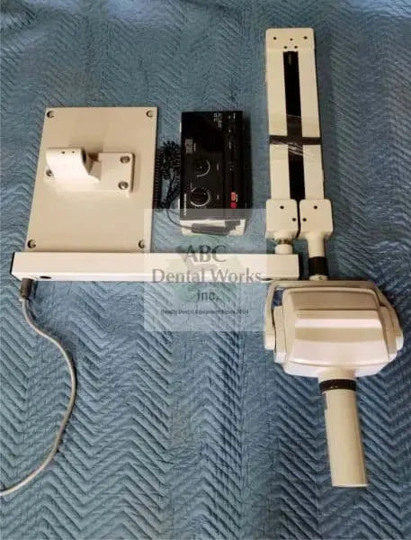 Belmont 071A intraoral X-ray tube head, folded scissor arm and wall mount plate