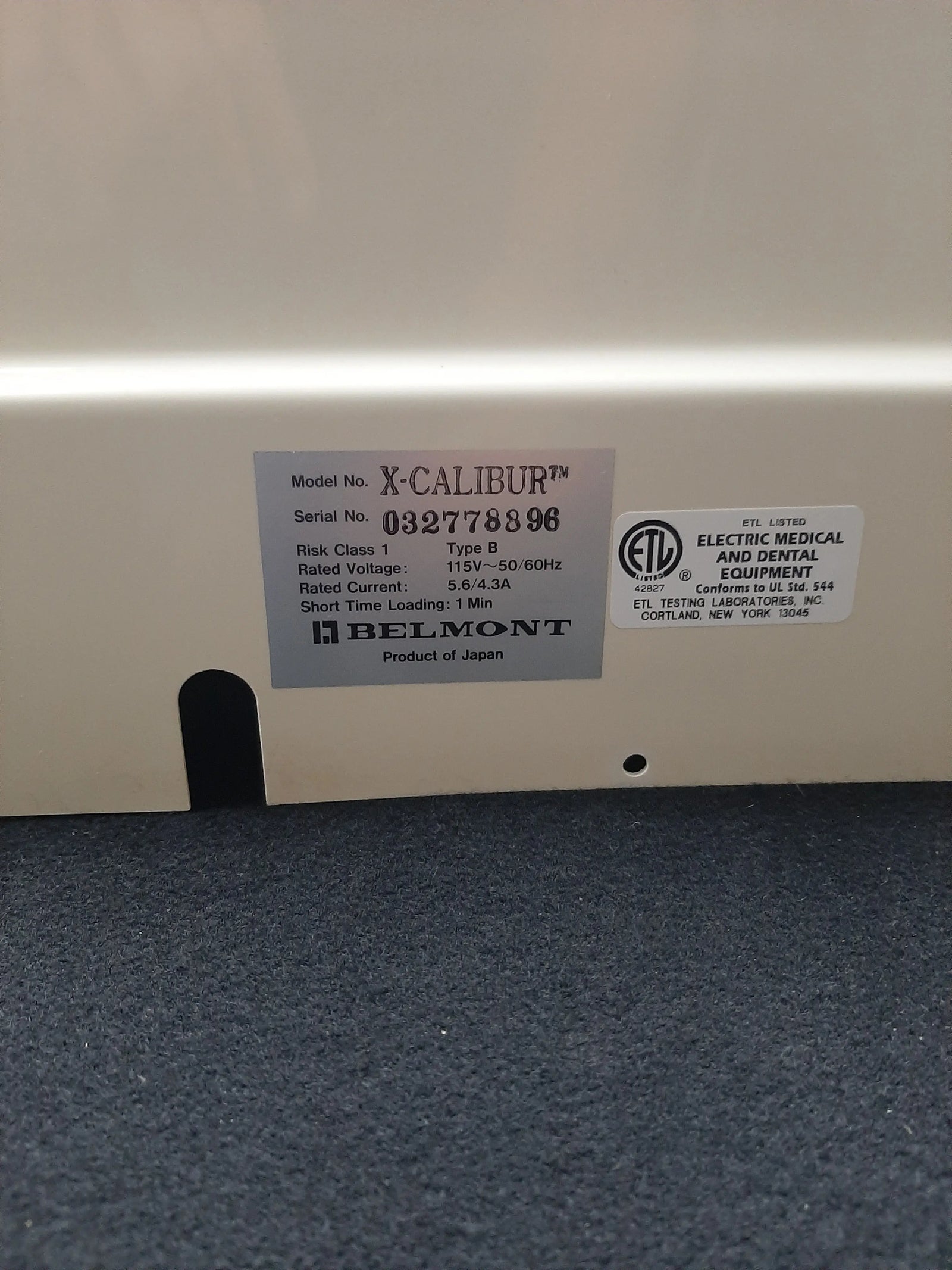 Belmont XCalibur Dental Chair Pump Cover White ABCDentalworks