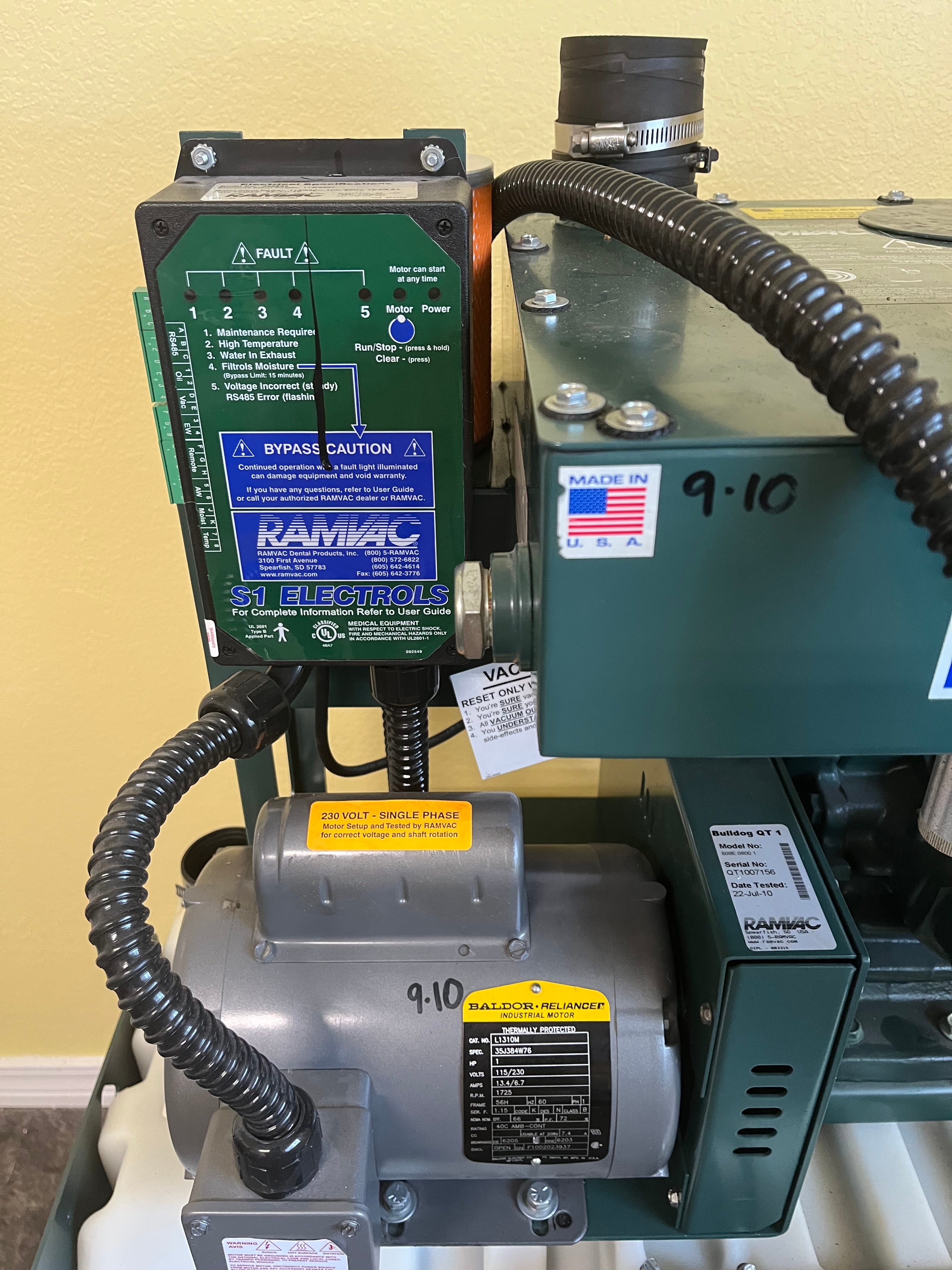 Refurbished Ramvac Bulldog QT1 Dental Vacuum System | 6-Month Warranty