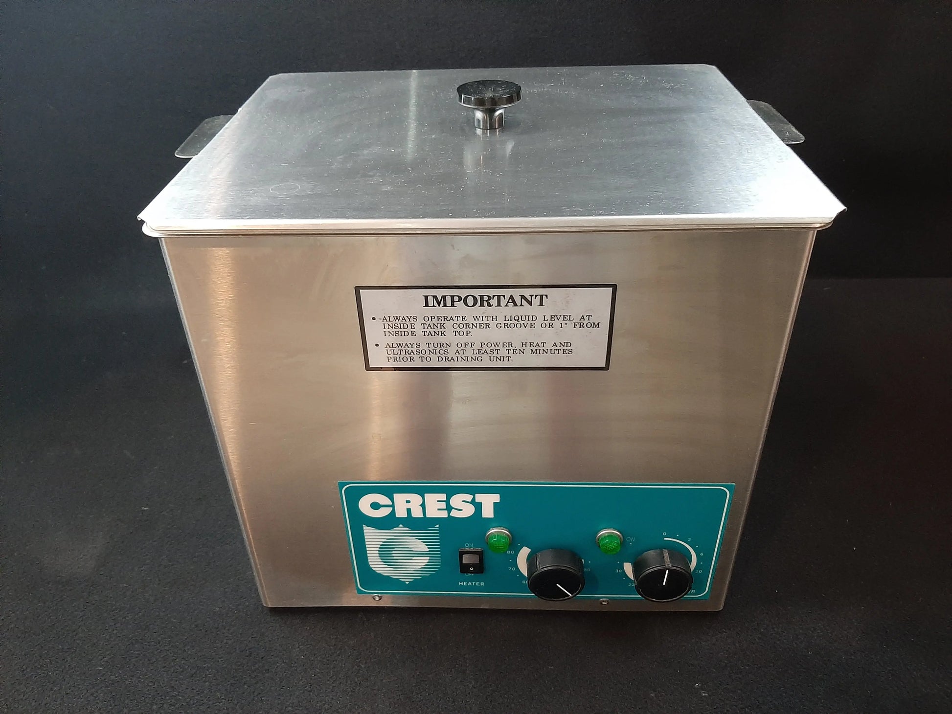 Crest 950HTA Tru-Sweep Ultrasonic Cleaner Crest