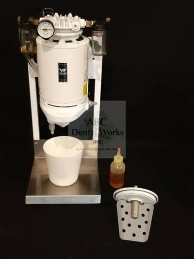 Dental Wehmer 1/4HP Vacuum Spatulator w Vibrator, Spatula, Cups Free Standing.