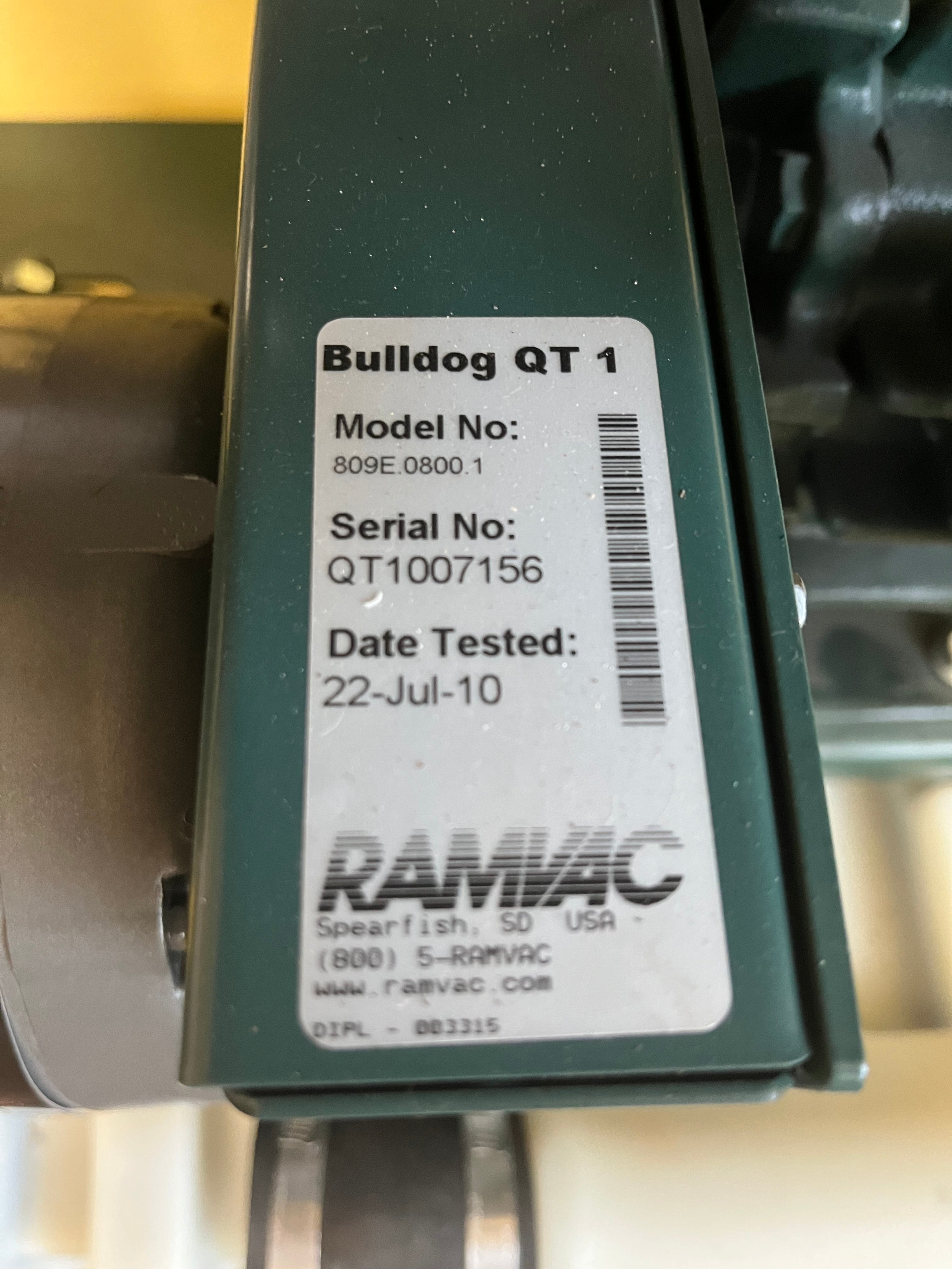 Refurbished Ramvac Bulldog QT1 Dental Vacuum System | 6-Month Warranty
