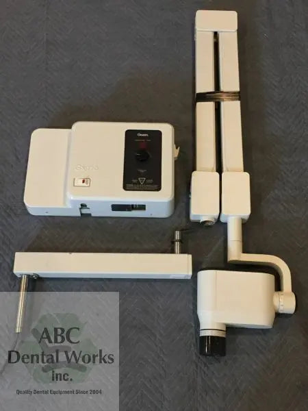 Refurbished Gendex GX-770 intraoral X-ray: wall-mount control unit, folded 27-inch scissor arm and tube head