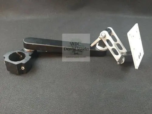 ICW double-articulating monitor mount arm, front view, for 2 to 2.5-inch post systems