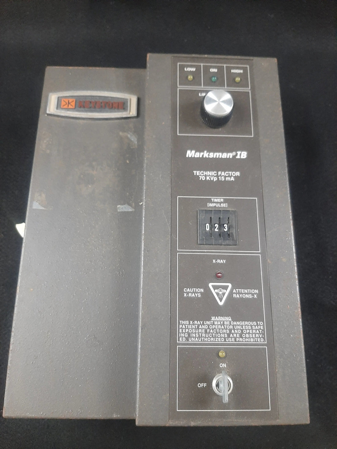Keystone 2431-1000y X-ray control module, front view