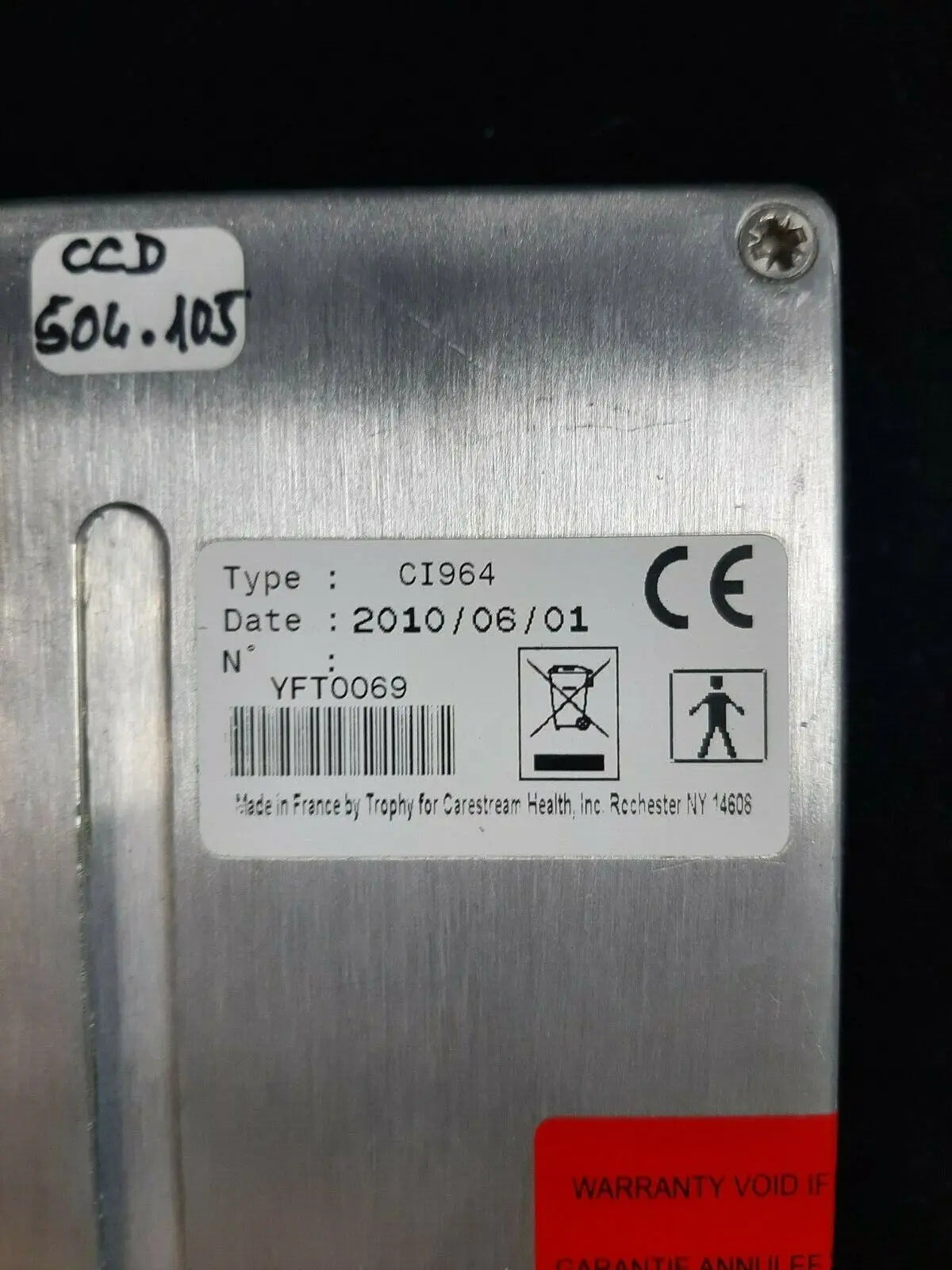 Kodak Carestream 8000 Xray Sensor Type CI964.