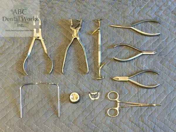 Hu-Friedy / Orthopli orthodontic pliers set, full lot overview