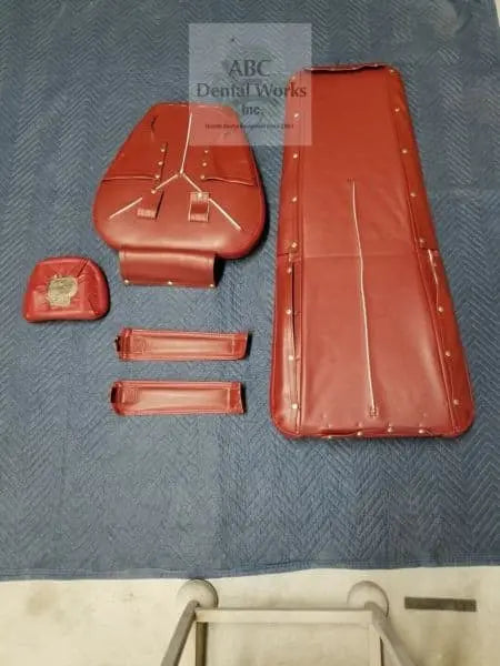 Marus DC-1000 Complete Upholstery Kit Replacement Red/Burgundy Vinyl.